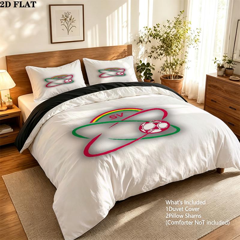 Sv Zulte Waregem Pattern Bedding uilt Set uilt Cover Pillowcase Home Decoration Birthday Gift (1 * duvet cover + 2 * pillowcase without core)
