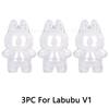 1-3 pcs Protective Case Cover for Labubu Doll V1 V2 V3V4,Plastic Acrylic Display Case for Standing and Seat Series with Keychain