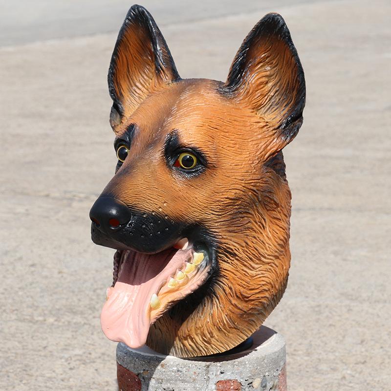 

Wolf Dog Mask Halloween Latex Animal Headgear cosplay Funny costume live streaming props Average Size