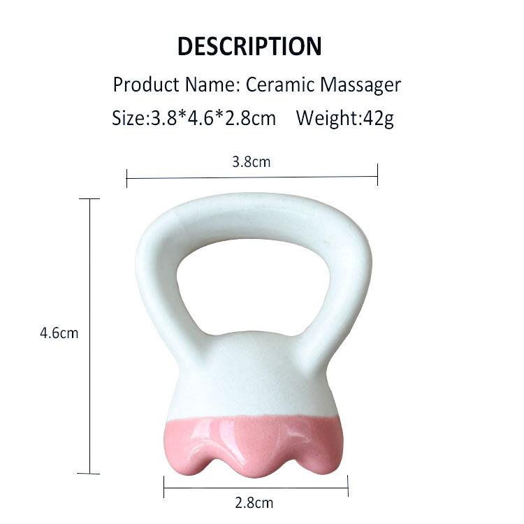 

Massage Gua Sha Plate Ceramic Guasha Massage Board Ring Shape Skin Tightening Space-Saving User-Friendly For Face Scalp Area Shoulder Knee