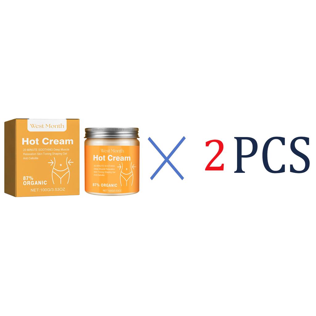 Crema Calda Massaggio Crema Rassodante Naturale e 87% Biologica Anti Cellulite Lozione Rassodante Brucia Grassi Massaggio Crema Dimagrante