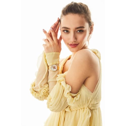 Citizen Belle Disney Belle and the Beast Box Set with Pin, FE7048-51D, Gold Tone