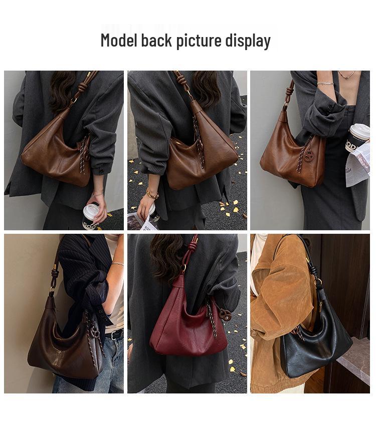 Women's Retro Crossbody Tote Bag (2025) – Large Capacity, Commuter, Single-Shoulder Design