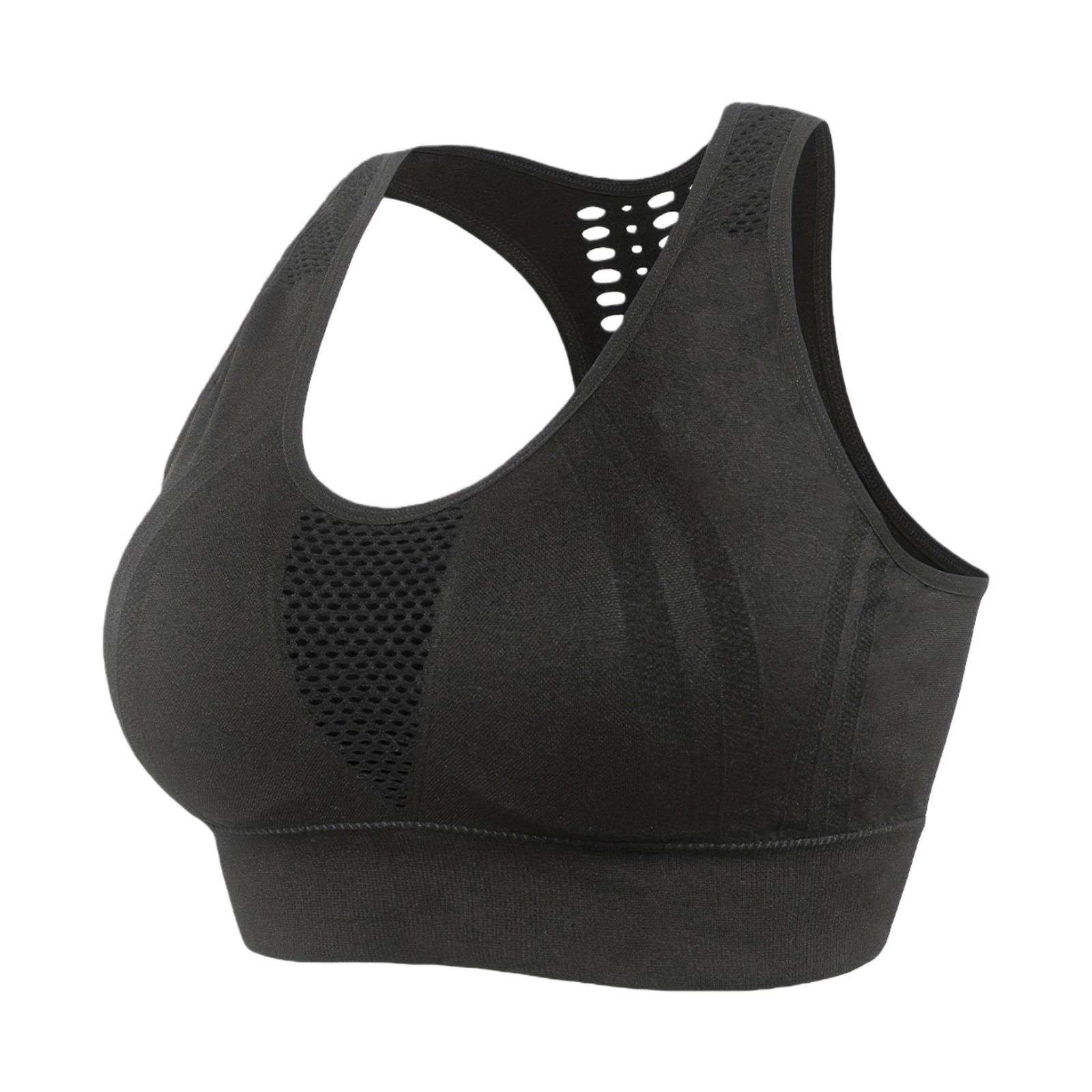 Zeriluna Soft, Breathable Sports Bra - Comfortable, Skin-Friendly Basic Everyday Style L чёрный
