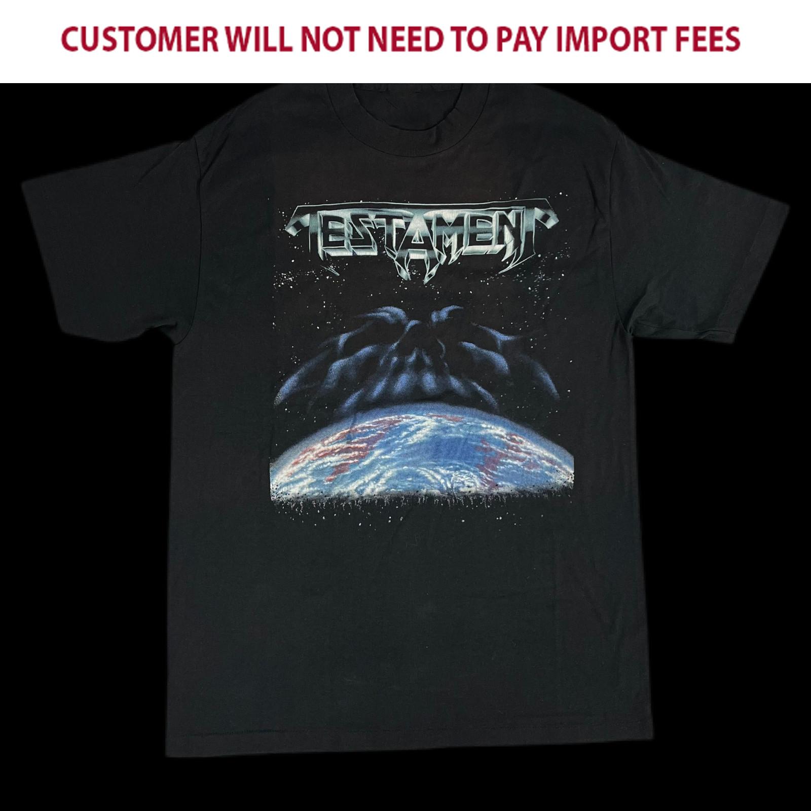 Vintage Testament Band New Order Gift For Fans Black S-5XL Shirt VK029 L