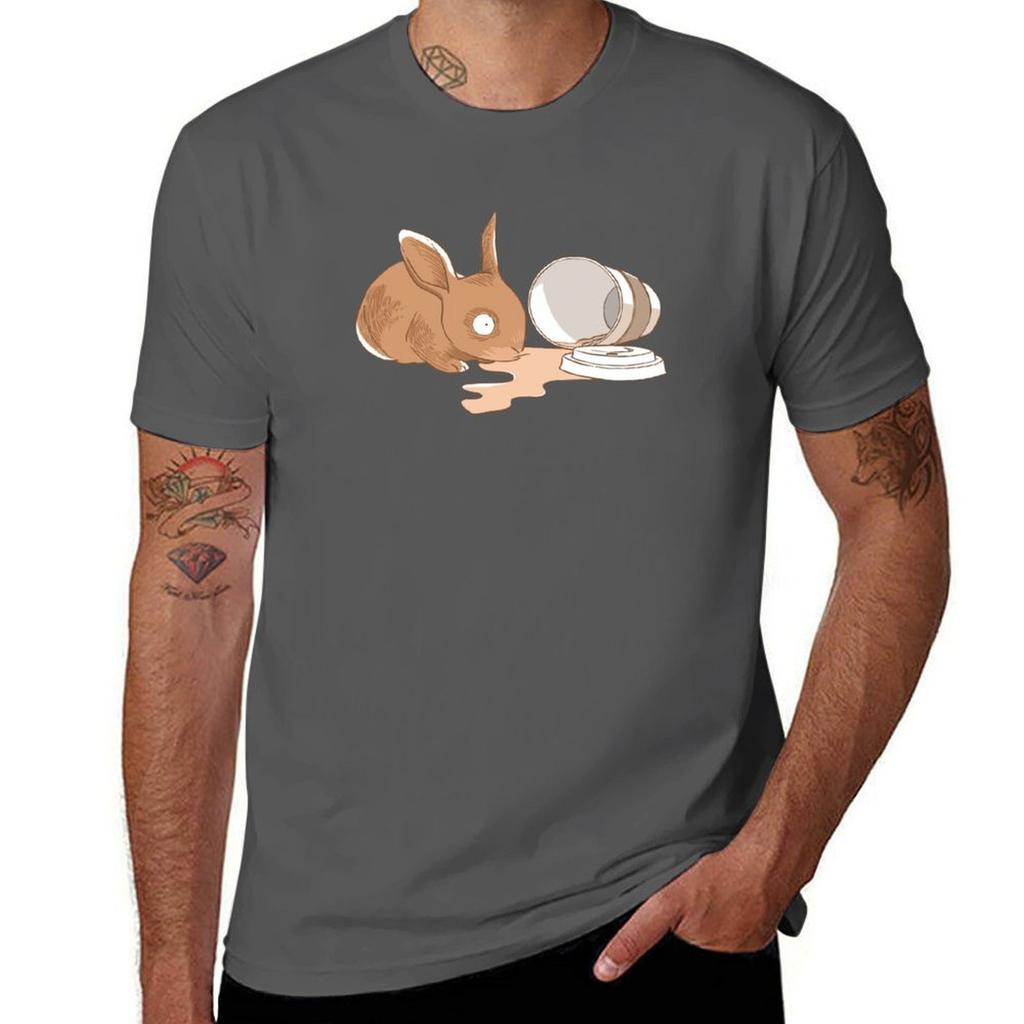 Coffy Rabbit Tshirt Daily Wear Plain Short Sleeve Shirt