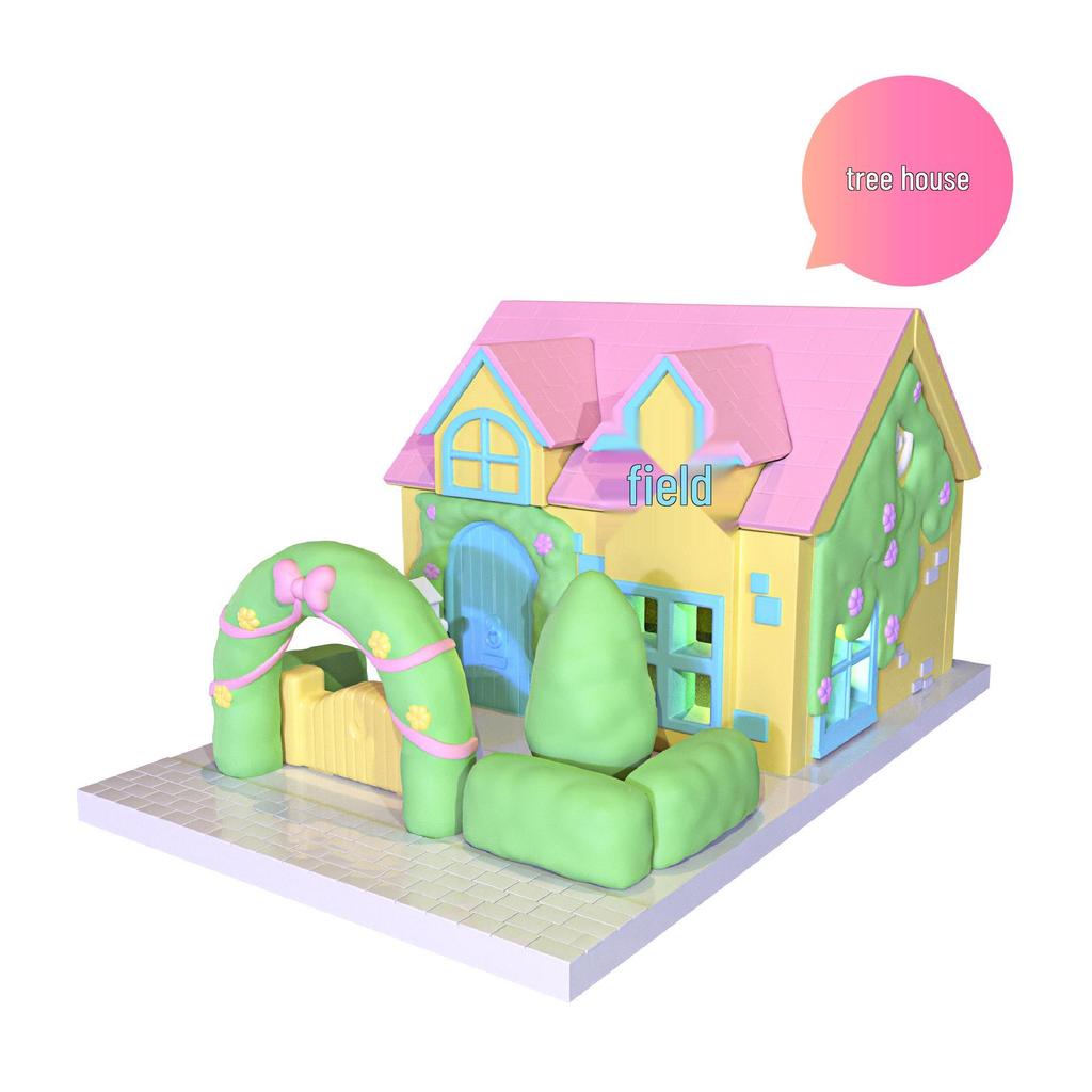 DIY Children's Gypsum Cabin Painting & Assembly Set