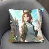 Fine Motion UUmaMusume Anime Pillow Case Fashion Square Pillowcase Bedroom Sofa Room Ins Decoration Leisure