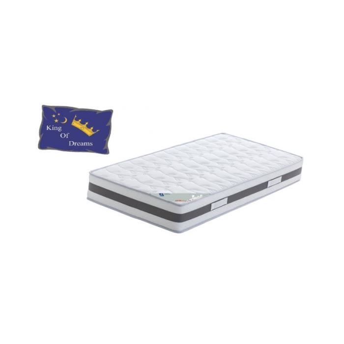 King Memory Mattress 70x190 Firm Memory Foam 50 Kg/m3 - 23 Cm (70x190)