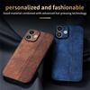 AZNS For iPhone 16 Case Protective PU Leather Covered TPU Phone Shell