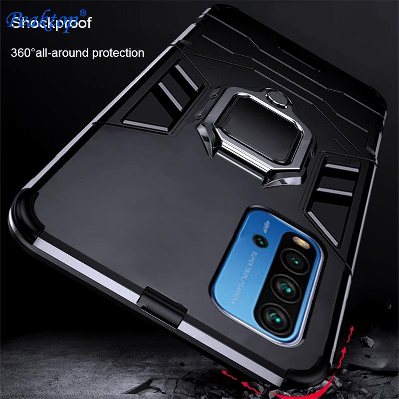 Armor Shockproof Coque for Xiaomi Redmi 9T Case for Redmy 9T 9 T T9 Redmi9T Funda Hard PC Car Magnetic Holder Protect Ring Cover