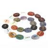 25Pcs Rune Stones Natural Crystal Divination Supplies with Engraved Lettering for Meditation