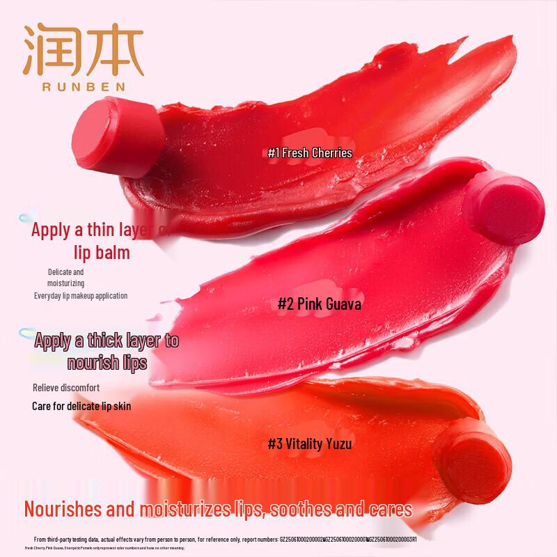 RUNBEN Kids Lip Balm & Lipstick