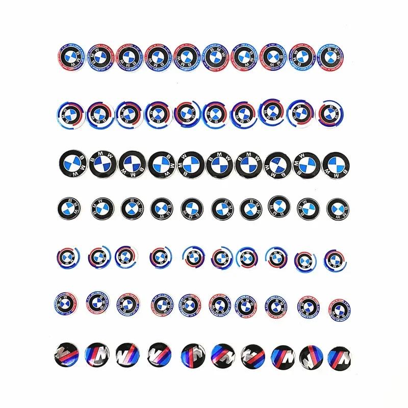 Für BMW M X3 X5 X6 5 Stück 11mm 14mm Auto Schlüssel Emblem Aufkleber Logo Plakette Abziehbild Für E34 E38 E39 E46 E60 E61 F90 E91 E92 F07 F10 F30