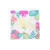 Gold & Silver Hot Stamped Happy Birthday Napkins for Party Decorations