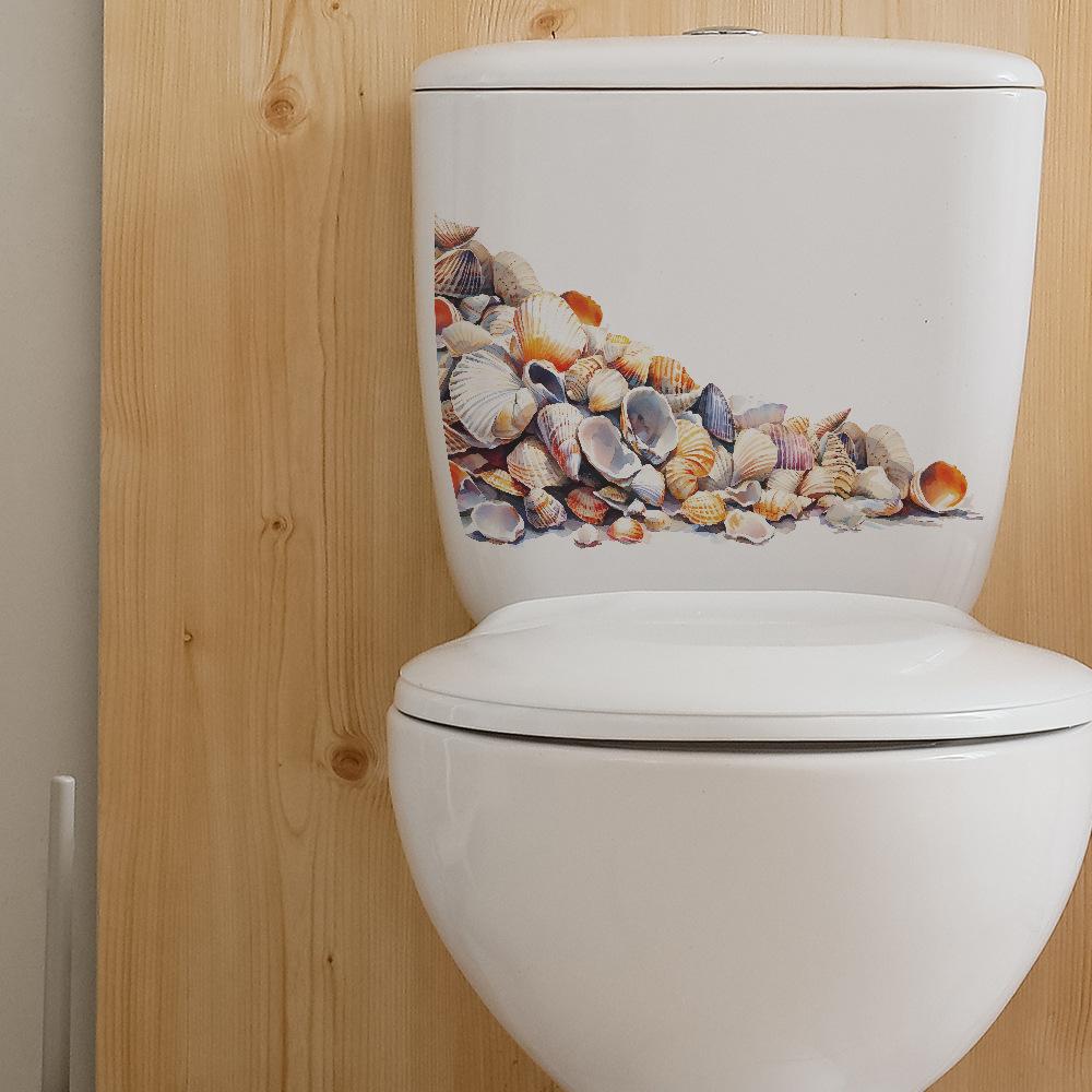 

Cartoon Creative Watercolour Shell Bathroom Decorative Wall Stickers 20*29CM/fun-m325