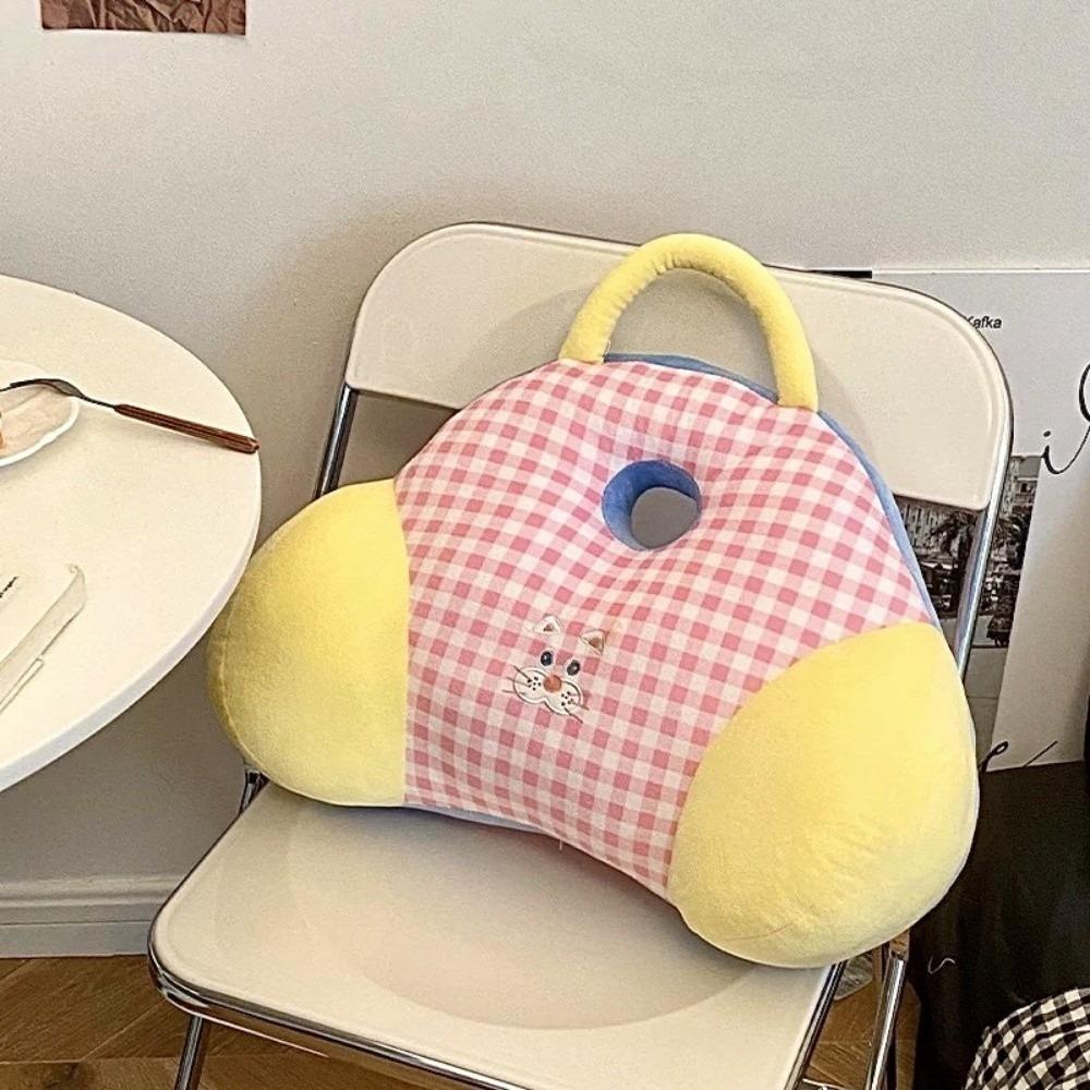

Breathable Seat Cushion Cartoon Pillow Car Seat Pad Waist Cushion For Long Sitting Lumbar Support A