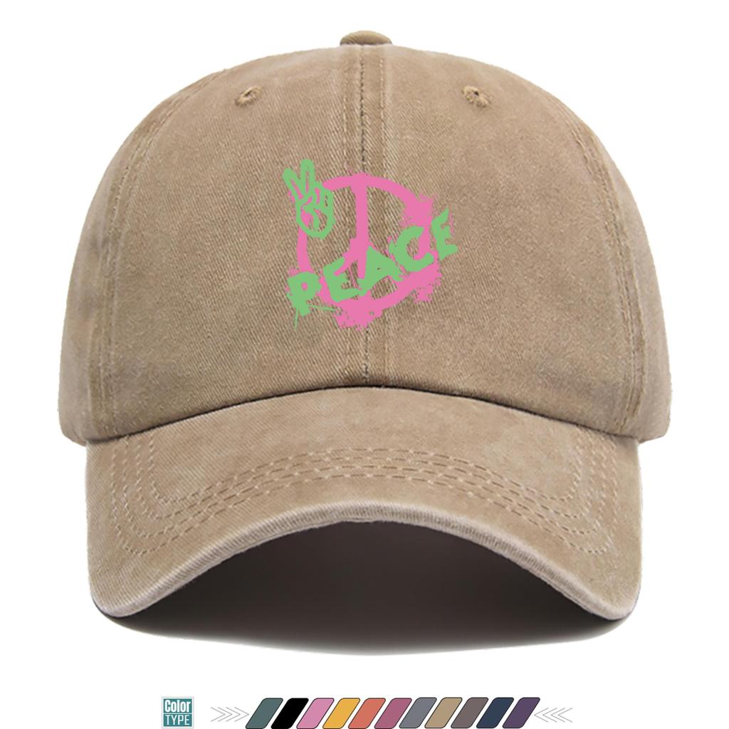 Pc Peace Sign Peace Hand Printed Baseball Cap Trucker Hat Comfortable and Breathable Stylish and Beautiful Cartoon Game
