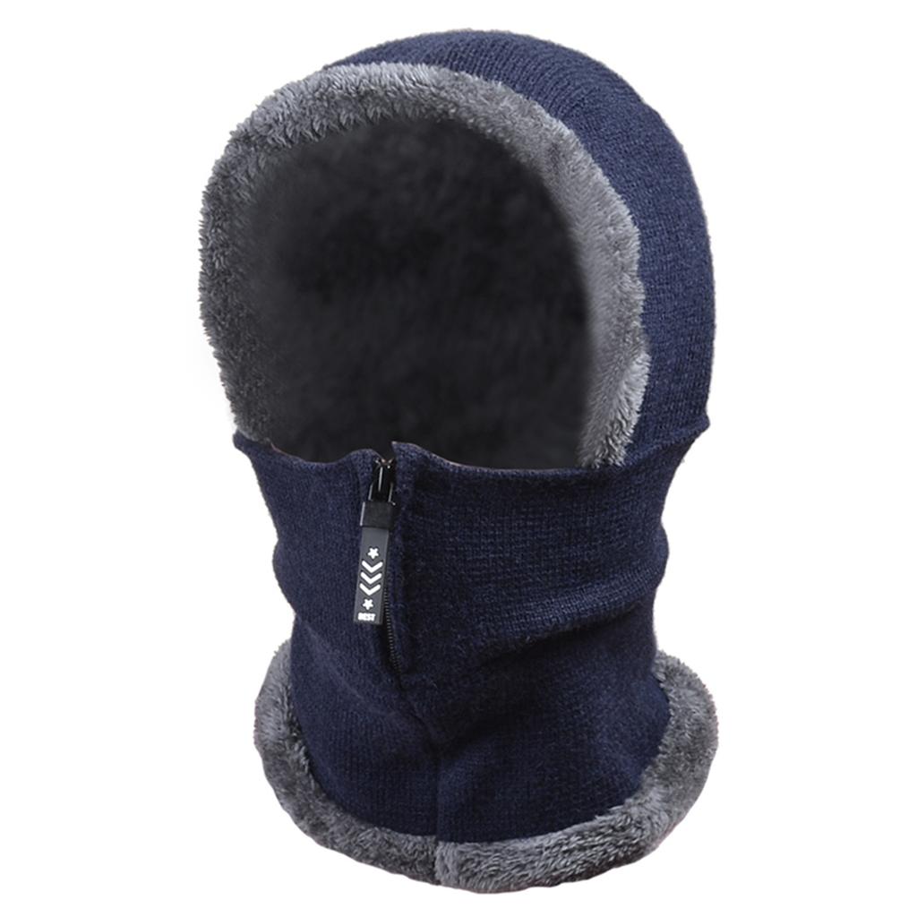 Knitted Hat Autumn And Winter Ear Protection Thickened  Cap