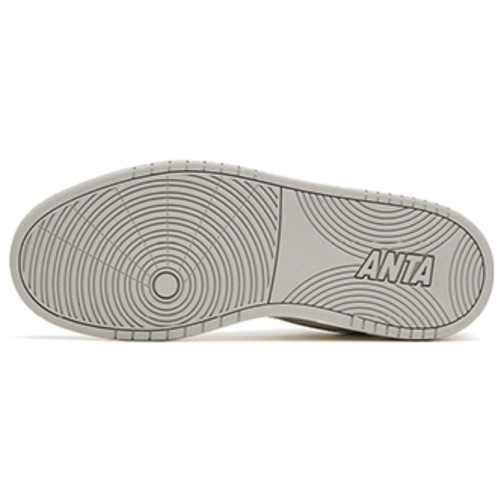New Anta Anti Slip Wear Resistant Low Top Skateboard Shoes Women's Gray White 122318057-3