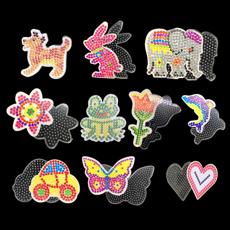 5mm Beads Pegboard 7/10pcs a Set template Iron Beads for Kids Hama Beads Diy Puzzles High Quality Perler Handmade Gift Toy