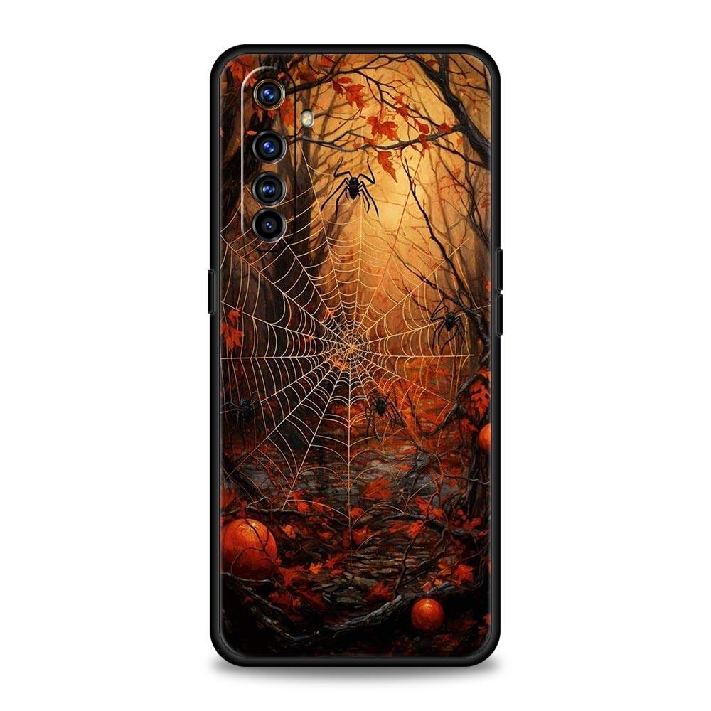 Spider Web Soft TPU For Realme 13 12 11 10 9 Pro Plus GT3 GT2 C21 C25 C35 C53 C55 C67 Pro 5G Phone Case Cover Fundas Capas Bags