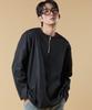 KOLEAT Men Anorak Long Sleeve Tee [Black]