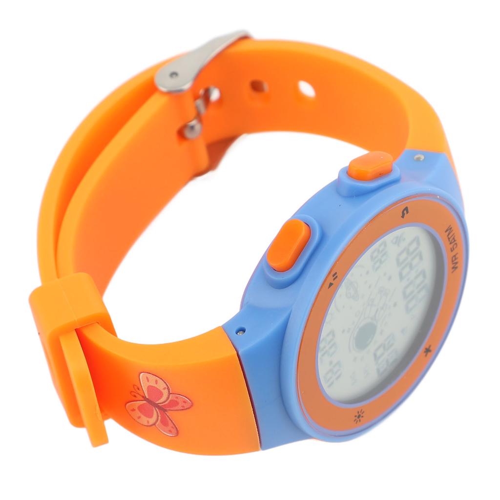 Kids Digital Watch Colorful LED Backlight 50M Water Proof Stopwatch Calendar Alarm TPU Strap 12 24 H Chronograph Watch