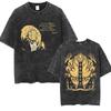 Summer Hot Sale Vintage Washed Clair Obscur ExpéDition 33 Tshirt Men Women Harajuku Tshirt Y2k Gothic Cotton Oversized Tshirt