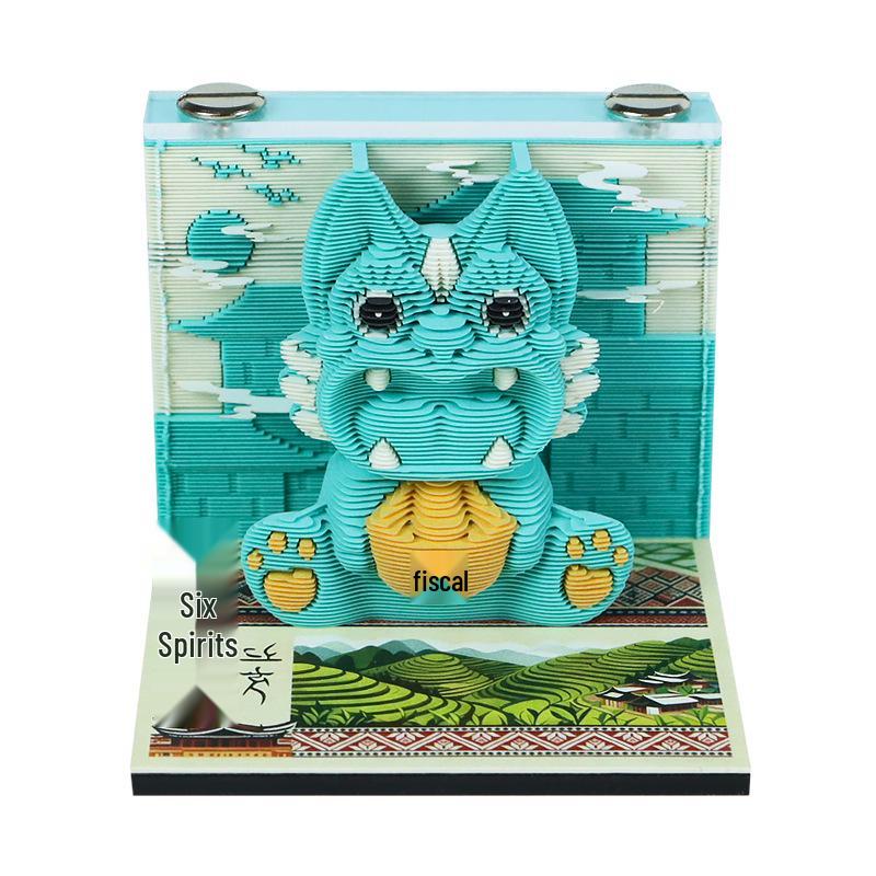 Yunnan Wa Cat Paper Sculpture: Creative 3D Ethnic Ornament and Cultural Souvenir