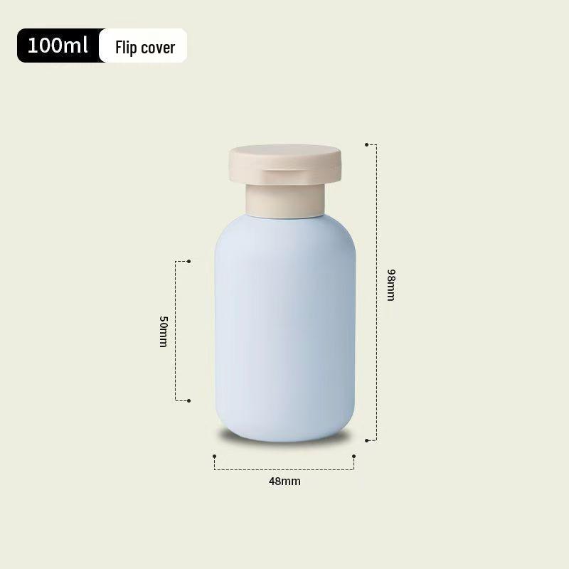 Travel-Friendly Flip-Top Squeeze Bottles for Shampoo & Shower Gel - Portable, Refillable Wash Care Set