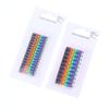 1/3 Sets Plastic Colourful C-Type Marker Number Tag Label Cable Markers For 2-3mm Wire Conspicuous And Easy To Identify