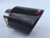 1pcs Car Carbon Fiber Exhaust Tip Muffler Pipe Universal Pipes Tail 63mm 2.5"Inlet 114mm 4.5"Outlet
