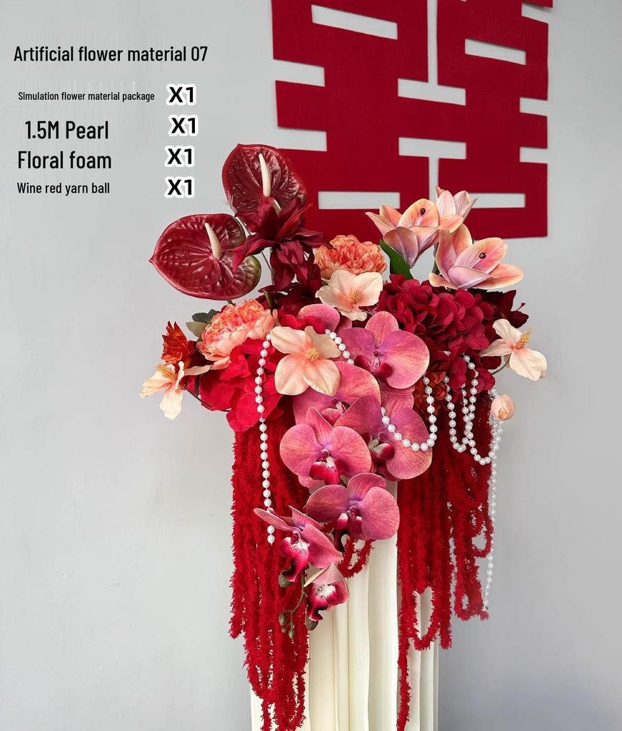 Romantic Floral Arrangement for Weddings, Bedrooms, and Living Rooms - Bedside Bouquet Decorations