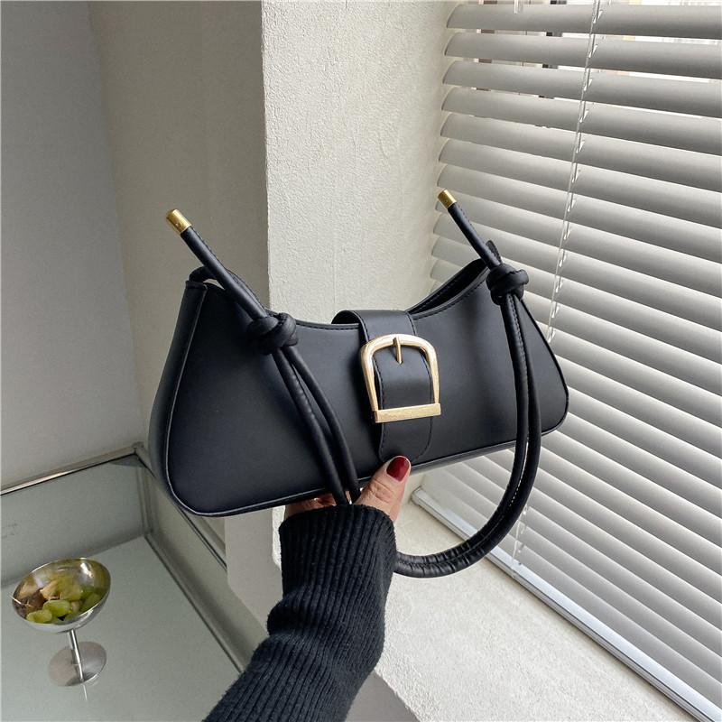 Women's Shoulder Bags Solid Color Popular Small Bag Trend Summer 2026 New Trendy Crossbody Bags Texture Shoulder Underarm Bag