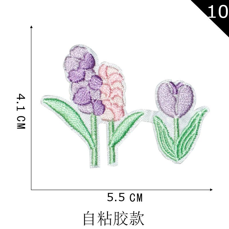 Adesivo Bordado para Computador Flor Adesivo de Tecido Adesivo de Tecido Bordado Acessórios de Vestuário Adesivo Bordado Adesivo Patch Bordado DIY