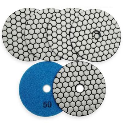 Grit 50 Diamond Dry Polishing Pad Granite Marble Flexible Resin Sanding Disc Ceramic Stone Polisher Disc