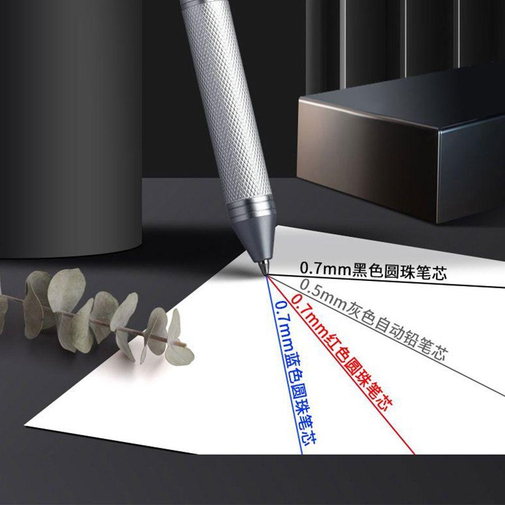 4 In 1 Gravity Sensing Pen 3 Colors Ink Ballpoint Pen Fashion Multi-Function Pen  School Office