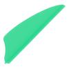 50 Pcs Feather Fletching Light Weight Shield Arrow Fletches DIY Arrow Feathers Fletches for Outdoors Archery Green