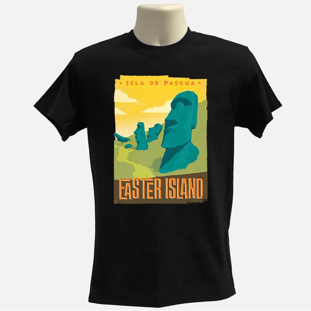 

Easter island Tshirt vintage Tshirt travel Tshirt Statues graphic Tshirt Unisex T-Shirt M