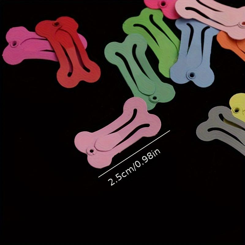 10pcs Cute Dog Hair Clips, Colorful Bone-Shaped Hair Accessories For Small Dogs, Pet Grooming Kit