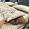 Princess Style Cartoon Shell Super Soft Bed Cover Set - 3 or 4-Piece, All Seasons, Skin-Friendly, Perfect for Dorms