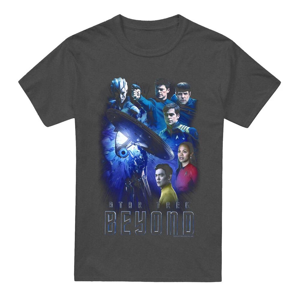 Star Trek Beyond Beyond Cast 100% Cotton T-shirt Mens Tees Top S-3XL, Charcoal XL