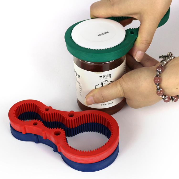 

8-Shaped Non-Slip Bottle & Can Opener – Safe Lid Lifter and Twister Blue 8-shaped Can Opener * No. 9 *