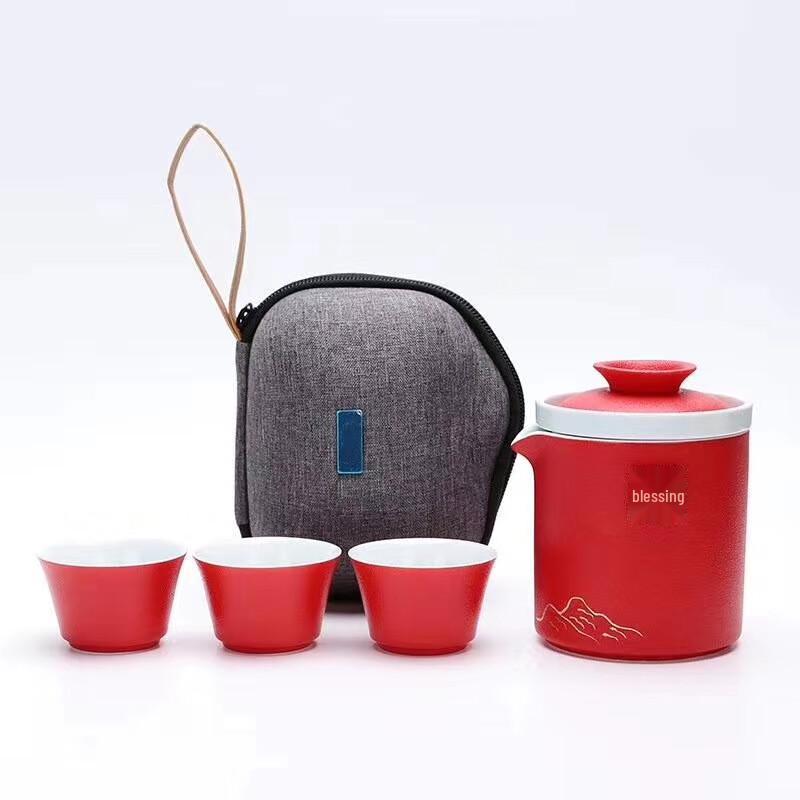 Wushiyuan Coarse Pottery Travel Tea Set with Quick Cup