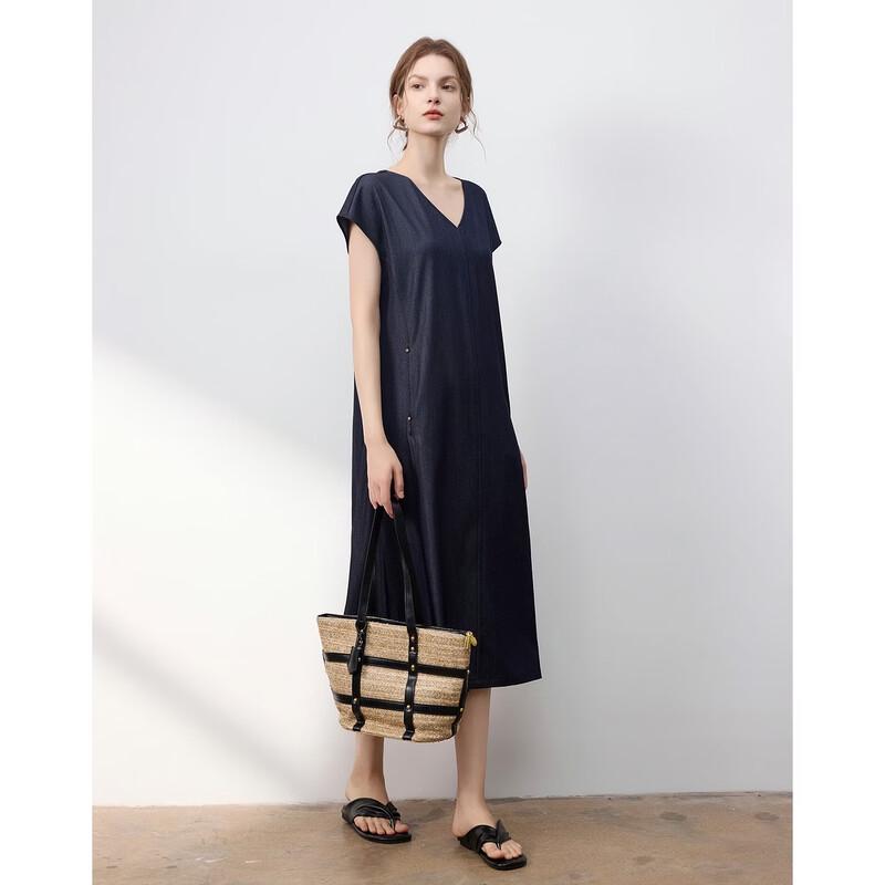 Demana Summer V-Neck Sleeveless A-Line Dress