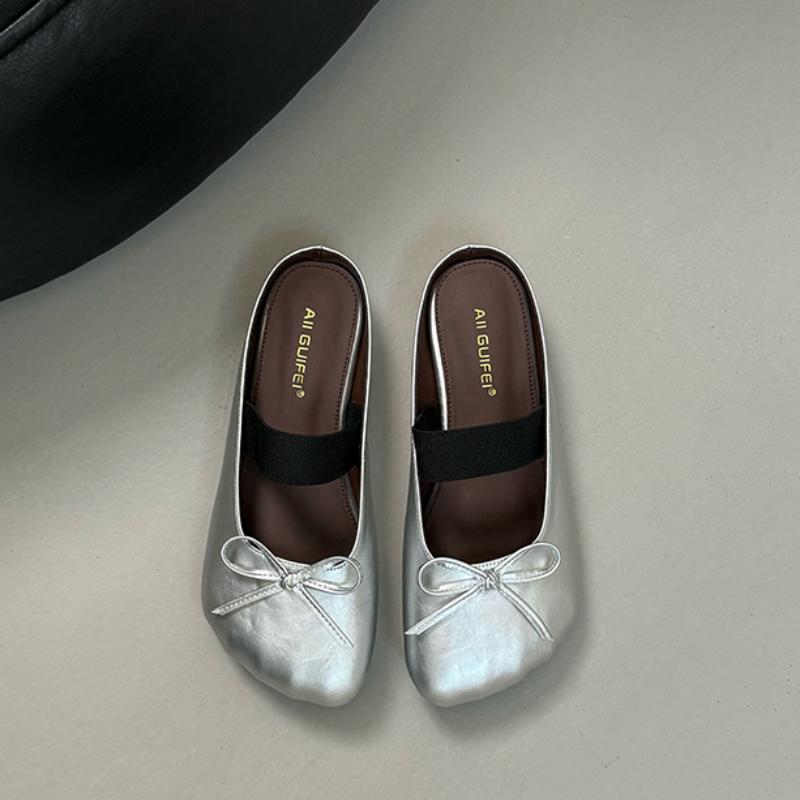 Fashion Bailamos 2025 Brand Women Slippers Slip On Grandma Shoes Woman Round Toe Retro Moccasins Outdoor Slides Ladies Soft Ballet Shoes