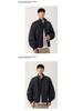 Men's Winter Retro Loose-Fit Bomber Jacket - Stand Collar, Padded, American Trendy Style