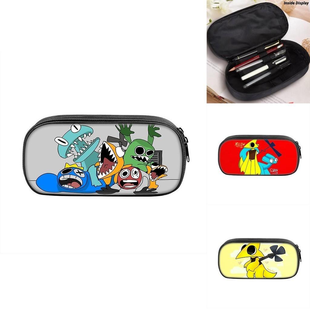 Rainbow Friends 2 Pencil Case Large Capacity Durable Nylon Material