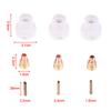3 Stück Schweißbrenner WP9 20 25 Stubby Spannhülsenkörper Gaslinsen-Sets WIG Schweißen #16 1.6/2.4/3.2MM Weiße Keramikdüse Alumina-Tasse Kit